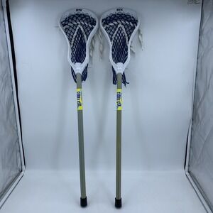 Lot of 2 STX Lacrosse Fiddle Sticks FiddleSTX Childrens Mini Sticks 31.5" Strung